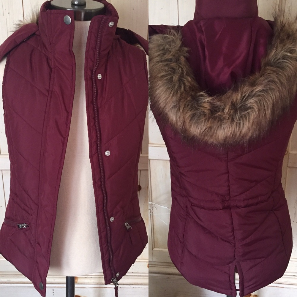 NWOT! AMERICAN RAG Outdoor Hooded Vest~Size XXS